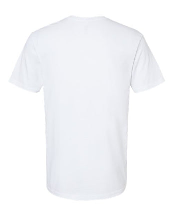 Pretreated American Apparel 2006CVC Unisex CVC V-Neck Tee - White - Back