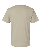 Pretreated American Apparel 2006CVC Unisex CVC V-Neck Tee - Heather Khaki - Back