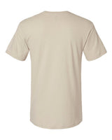 Pretreated American Apparel 2006CVC Unisex CVC V-Neck Tee - Heather Bone - Back