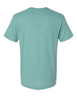 Pretreated American Apparel 2006CVC Unisex CVC V-Neck Tee - Heather Arctic - Back