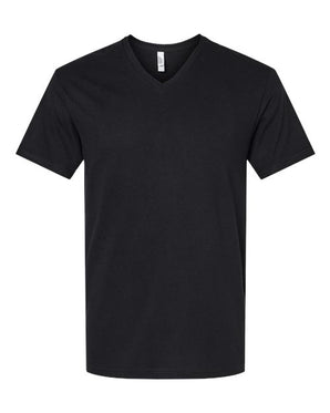 Pretreated American Apparel 2006CVC Unisex CVC V-Neck Tee - Black