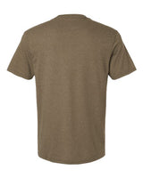 Pretreated American Apparel 2006CVC Unisex CVC V-Neck Tee - Heather Army - Back