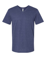 Pretreated American Apparel 2006CVC Unisex CVC V-Neck Tee - Heather Indigo