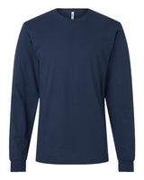 Pretreated American Apparel 2007 Unisex Fine Jersey Long Sleeve Tee - Sea Blue