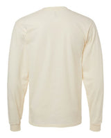 Pretreated American Apparel 2007 Unisex Fine Jersey Long Sleeve Tee - Cream - Back