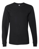 Pretreated American Apparel 2007 Unisex Fine Jersey Long Sleeve Tee - Black