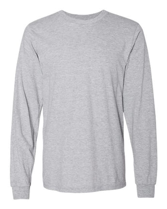 Pretreated American Apparel 2007 Unisex Fine Jersey Long Sleeve Tee - Heather Grey