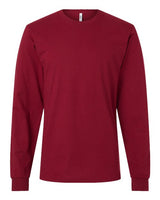 Pretreated American Apparel 2007 Unisex Fine Jersey Long Sleeve Tee - Cranberry