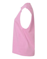 Pretreated American Apparel 207GD Unisex Heavyweight Cotton Garment-Dyed Boxy Muscle Tee - Faded Powder Pink - Side