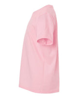 Pretreated Next Level 3312 Youth CVC Tee - Heather Light Pink - Side
