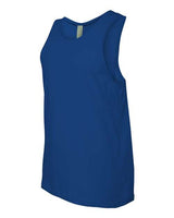 Pretreated Next Level 3633 Unisex Cotton Tank - Royal - Side