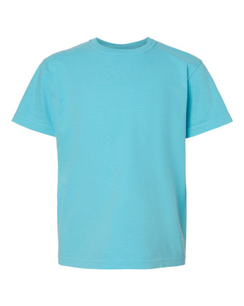 Pretreated Comfort Colors 9018 Youth Garment-Dyed Heavyweight T-Shirt - Lagoon