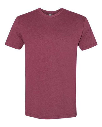 Pretreated Next Level 6410 Unisex Sueded Tee - Heather Maroon