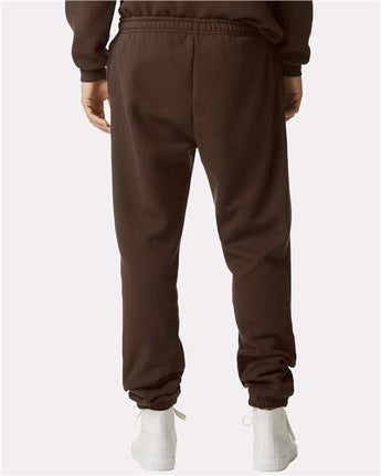 Pretreated American Apparel RF491 Unisex ReFlex Fleece Sweatpants - Brown - On Model - Back