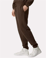 Pretreated American Apparel RF491 Unisex ReFlex Fleece Sweatpants - Brown - On Model - Side