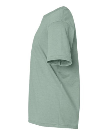 Pretreated Next Level 3312 Youth CVC Tee - Heather Seafoam - Side