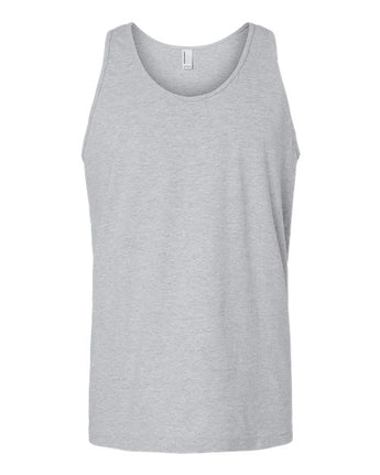 Pretreated American Apparel 2408 Unisex Fine Jersey Tank - Heather Grey