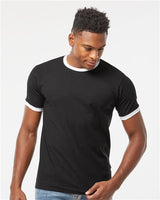 Pretreated Tultex 246 Unisex Fine Jersey Ringer T-Shirt - Lifestyle
