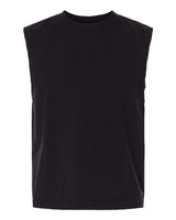 Pretreated American Apparel 207GD Unisex Heavyweight Cotton Garment-Dyed Boxy Muscle Tee - True Black