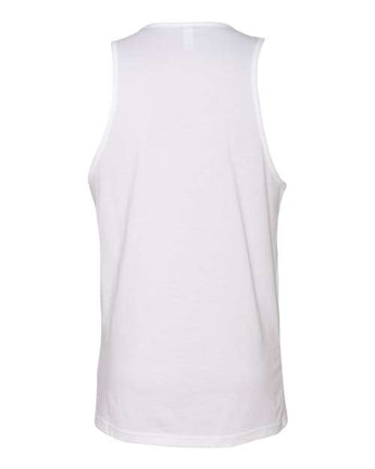 Pretreated Next Level 3633 Unisex Cotton Tank - White - Back