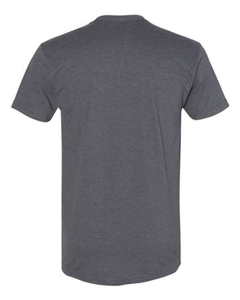 Pretreated Next Level 6410 Unisex Sueded Tee - Heather Metal - Back