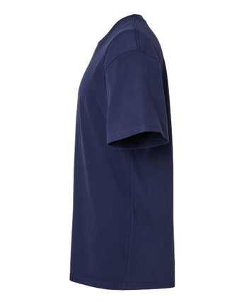 Pretreated American Apparel 5389 Unisex Sueded Tee - Sueded Navy - Side