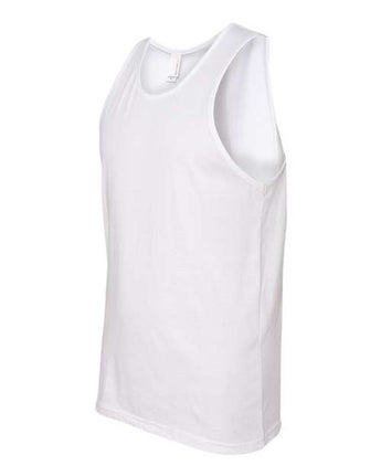 Pretreated Next Level 3633 Unisex Cotton Tank - White - Side