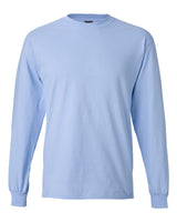 Pretreated Hanes 5186 Unisex Beefy-T Long Sleeve T-Shirt - Light Blue