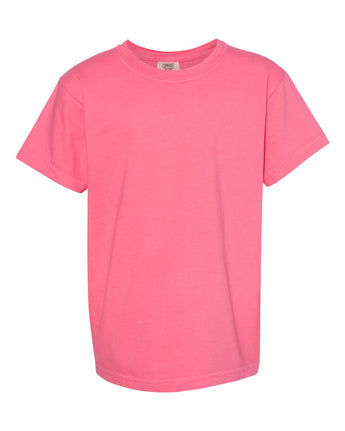 Pretreated Comfort Colors 9018 Youth Garment-Dyed Heavyweight T-Shirt - Crunchberry