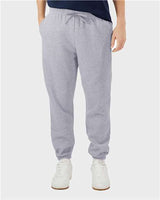 Pretreated American Apparel RF491 Unisex ReFlex Fleece Sweatpants - Heather Grey - On Model