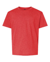 Pretreated Gildan 64000BCVC Softstyle CVC Youth T-Shirt - Red Mist