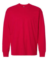 Pretreated Next Level 7211 Unisex Heavyweight Long Sleeve Tee - Red