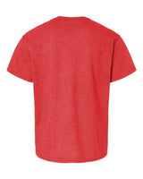 Pretreated Gildan 64000BCVC Softstyle CVC Youth T-Shirt - Red Mist - Back