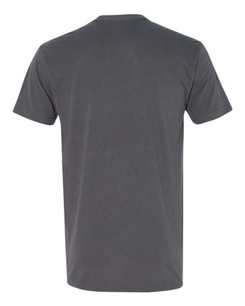 Pretreated Next Level 6410 Unisex Sueded Tee - Heavy Metal - Back