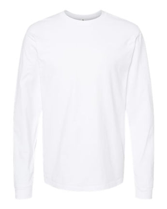 Pretreated Tultex 291 Unisex Heavyweight Jersey Long Sleeve T-Shirt - White