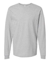 Pretreated Tultex 291 Unisex Heavyweight Jersey Long Sleeve T-Shirt - Heather Grey