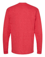 Pretreated Tultex 291 Unisex Heavyweight Jersey Long Sleeve T-Shirt - Heather Red - Back
