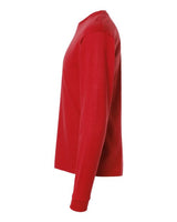 Pretreated Tultex 291 Unisex Heavyweight Jersey Long Sleeve T-Shirt - Red - Side
