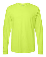 Pretreated Tultex 291 Unisex Heavyweight Jersey Long Sleeve T-Shirt - Safety Green