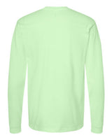 Pretreated Tultex 291 Unisex Heavyweight Jersey Long Sleeve T-Shirt - Neo Mint - Back