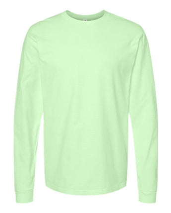 Pretreated Tultex 291 Unisex Heavyweight Jersey Long Sleeve T-Shirt - Neo Mint