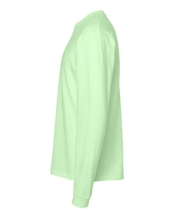 Pretreated Tultex 291 Unisex Heavyweight Jersey Long Sleeve T-Shirt - Neo Mint - Side