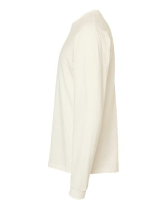 Pretreated Tultex 291 Unisex Heavyweight Jersey Long Sleeve T-Shirt - Natural - Side