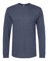 Pretreated Tultex 291 Unisex Heavyweight Jersey Long Sleeve T-Shirt - Heather Denim