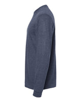 Pretreated Tultex 291 Unisex Heavyweight Jersey Long Sleeve T-Shirt - Heather Denim - Side