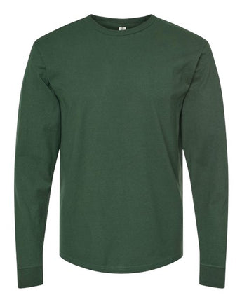 Pretreated Tultex 291 Unisex Heavyweight Jersey Long Sleeve T-Shirt - Hunter Green