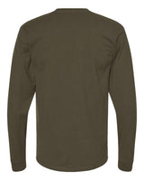 Pretreated Tultex 291 Unisex Heavyweight Jersey Long Sleeve T-Shirt - Grape Leaf - Back