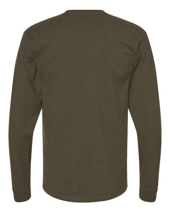 Pretreated Tultex 291 Unisex Heavyweight Jersey Long Sleeve T-Shirt - Grape Leaf - Back