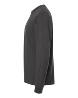 Pretreated Tultex 291 Unisex Heavyweight Jersey Long Sleeve T-Shirt - Charcoal - Side