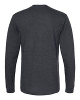 Pretreated Tultex 291 Unisex Heavyweight Jersey Long Sleeve T-Shirt - Heather Graphite - Back